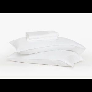 BNIB ♻️ BREEZY XTRA SOFT FULL SHEET SET ♻️ WHITE